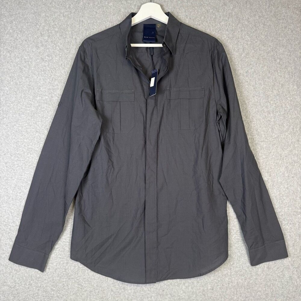 Brand New Elie Tahara Men's Size Small Grey Long Sleeve Button Down Shirt